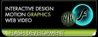 Flash Design & Development - banners, interactive websites & tutorials, motion graphics, web video, advertisements, marketing 