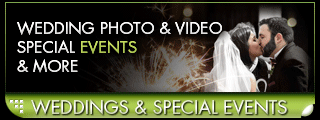 Weddings & Special Events - Photography and videography services for weddings, special events, corporate, performance, location and studio session available